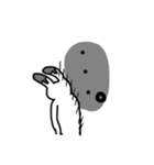 ホッキョクウサギと謎の生物はこみん（個別スタンプ：9）