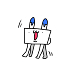 ホッキョクウサギと謎の生物はこみん（個別スタンプ：32）