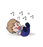 Boy girl and cat（個別スタンプ：3）