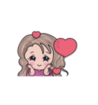 Boy girl and cat（個別スタンプ：14）