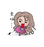 Boy girl and cat（個別スタンプ：25）