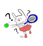 情熱のテニスウサギ（日常につかえる）（個別スタンプ：23）