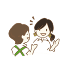 日本画女子の毎日（個別スタンプ：7）