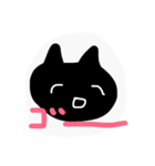 黒猫スタンプ typeA（個別スタンプ：5）