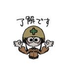 インコと作業員（個別スタンプ：4）