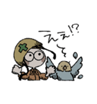 インコと作業員（個別スタンプ：10）