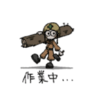 インコと作業員（個別スタンプ：18）