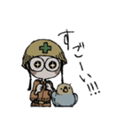 インコと作業員（個別スタンプ：25）