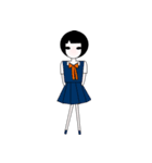 制服の女の子（個別スタンプ：3）