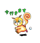 オレンジのリス（個別スタンプ：21）