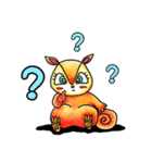 オレンジのリス（個別スタンプ：37）