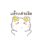 Yuk-Yik White Kitten（個別スタンプ：24）