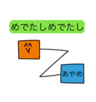 前衛的な「あやめ」のスタンプ（個別スタンプ：40）