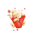 St. Valentine ＆ Love Bears Stickers（個別スタンプ：10）