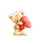 St. Valentine ＆ Love Bears Stickers（個別スタンプ：12）