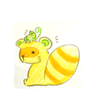 タヌキと葉っパイセン（個別スタンプ：1）