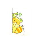 タヌキと葉っパイセン（個別スタンプ：6）