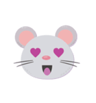 Mouse in love（個別スタンプ：7）