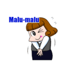Maki's daily life(Indonesian)（個別スタンプ：35）