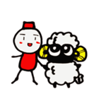ひつじで挨拶♪＋オマケに少し会社！たきえ（個別スタンプ：25）