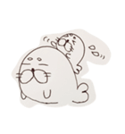 ボールペンあざらし（個別スタンプ：4）