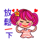 enjoy with sweet girl sticker 2（個別スタンプ：19）