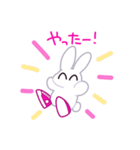 うさぎのキャロットケーキ（個別スタンプ：3）