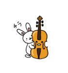 うさぎとバイオリン（個別スタンプ：5）