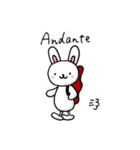 うさぎとバイオリン（個別スタンプ：33）