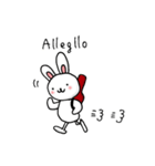 うさぎとバイオリン（個別スタンプ：34）
