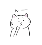幸せを呼ぶ白猫（シロネコ）の白田さん（個別スタンプ：18）