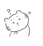 幸せを呼ぶ白猫（シロネコ）の白田さん（個別スタンプ：20）