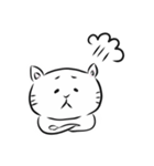 幸せを呼ぶ白猫（シロネコ）の白田さん（個別スタンプ：21）