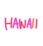 ハワイを感じるスタンプ（個別スタンプ：1）