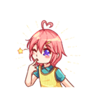 Kyura Pink Haired Boy（個別スタンプ：3）