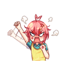 Kyura Pink Haired Boy（個別スタンプ：5）