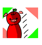 りんごのぶた（個別スタンプ：11）