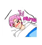 Pink Hair Boy（個別スタンプ：11）