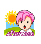 Pink Hair Boy（個別スタンプ：36）