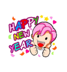 Pink Hair Boy（個別スタンプ：40）