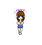 Cute momo girl（個別スタンプ：2）