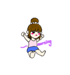 Cute momo girl（個別スタンプ：5）
