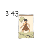 ちょうどキリの悪い時間だよ原始人（個別スタンプ：4）