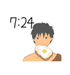 ちょうどキリの悪い時間だよ原始人（個別スタンプ：6）