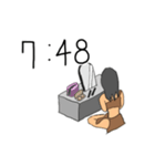 ちょうどキリの悪い時間だよ原始人（個別スタンプ：8）