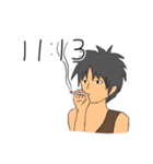 ちょうどキリの悪い時間だよ原始人（個別スタンプ：14）