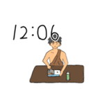 ちょうどキリの悪い時間だよ原始人（個別スタンプ：15）