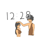 ちょうどキリの悪い時間だよ原始人（個別スタンプ：17）
