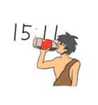 ちょうどキリの悪い時間だよ原始人（個別スタンプ：20）