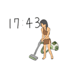 ちょうどキリの悪い時間だよ原始人（個別スタンプ：23）